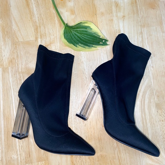 Fashion Nova Shoes - Super pretty Black Sock Booties